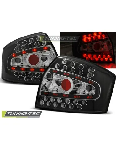 Feux arrière à LED noirs pour AUDI A4 8E 10.00-10.04 Berline