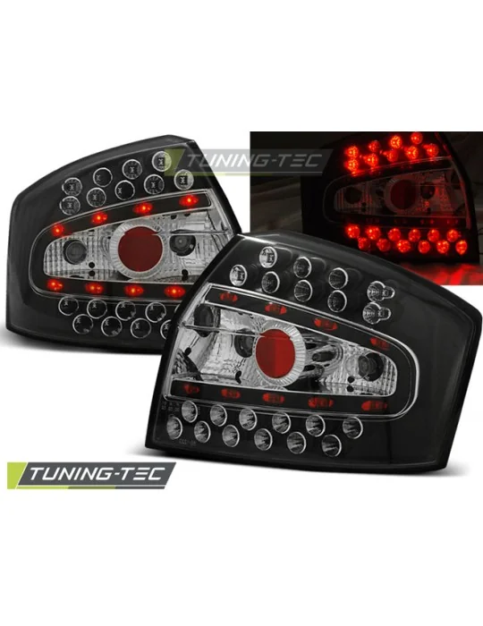 Feux arrière à LED noirs pour Audi A4 8E Berline (2000 - 2004)