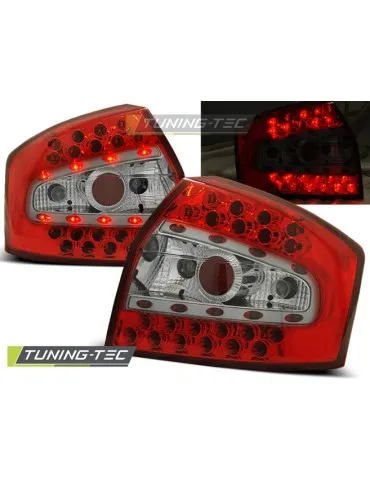 Feux arrière à LED rouges blancs pour AUDI A4 8E 10.00-10.04 Berline
