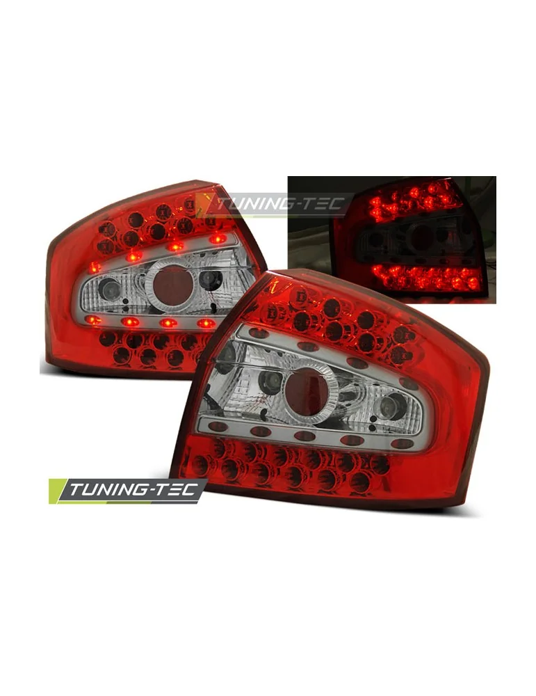 Feux arrière à LED rouges blancs pour AUDI A4 8E 10.00-10.04 Berline