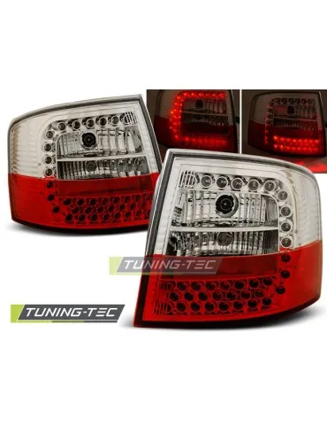 Feux arrière à LED rouges blancs pour AUDI A6 05.97-05.04 Avant