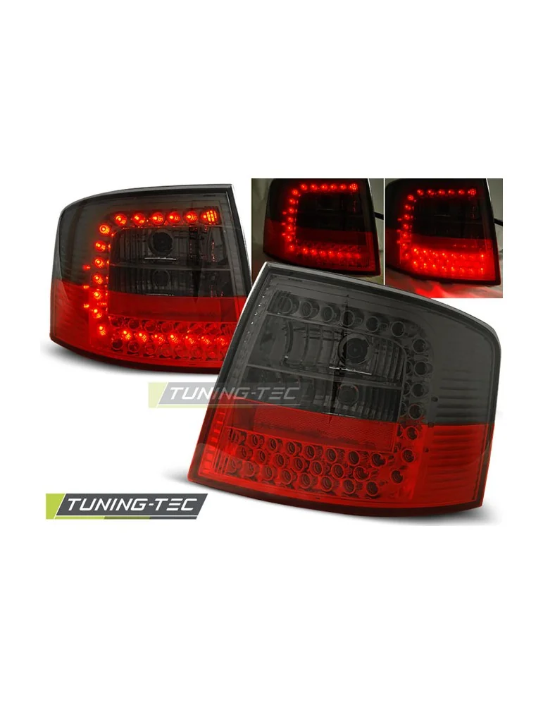 Feux arrière à LED fumés rouges pour AUDI A6 05.97-05.04 Avant