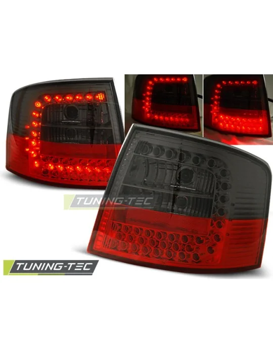 Feux arrière à LED fumés rouges pour Audi A6 Avant (1997 - 2004)
