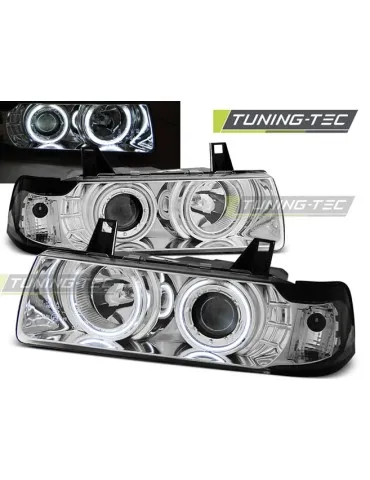Phares chromés pour BMW E36 12.90-08.99 S/C/T