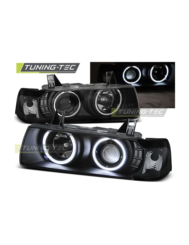 Phares noirs pour BMW E36 12.90-08.99 C/C