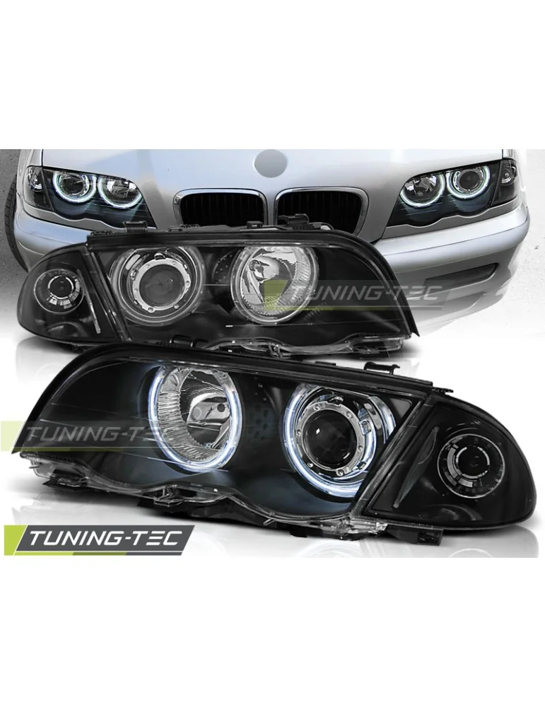 Phares noirs pour BMW E46 05.98-08.01 S/T