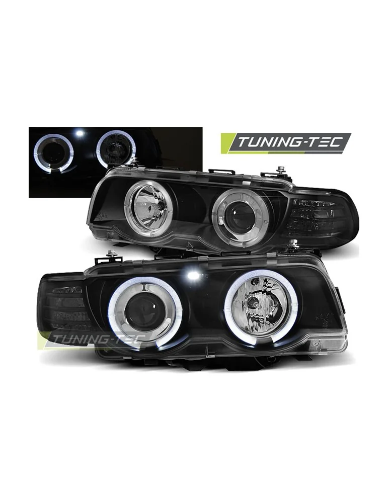 Phares noirs pour BMW E38 09.98-07.01