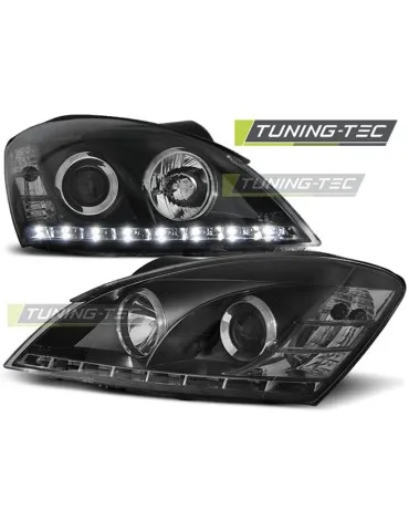 Phares à LED noirs pour KIA CEED 09.06-08.09