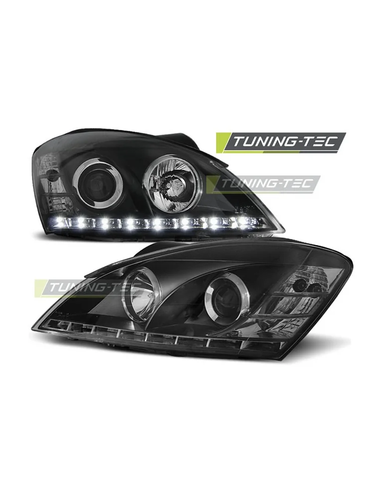 Phares à LED noirs pour KIA CEED 09.06-08.09