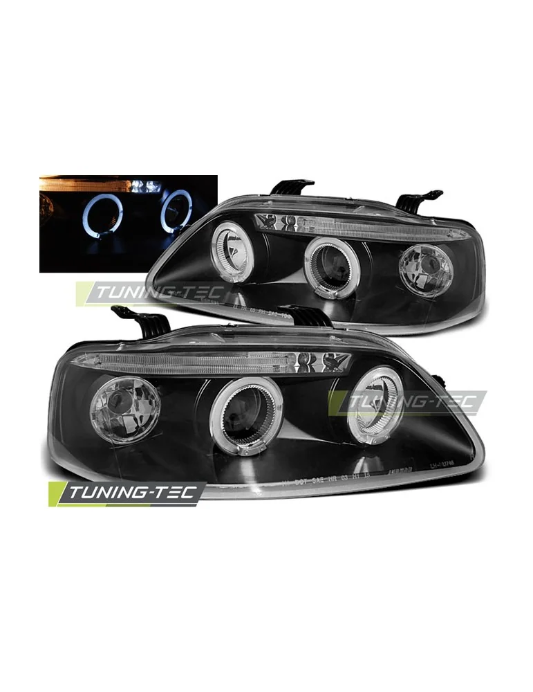 Phares noirs pour CHEVROLET AVEO 03-06