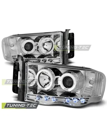 Phares chromés pour DODGE RAM 02-06