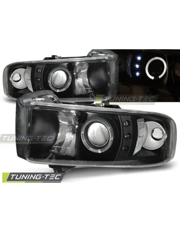 Phares noirs pour DODGE RAM 94-01