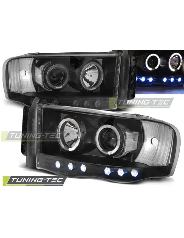 Phares noirs pour DODGE RAM 02-06