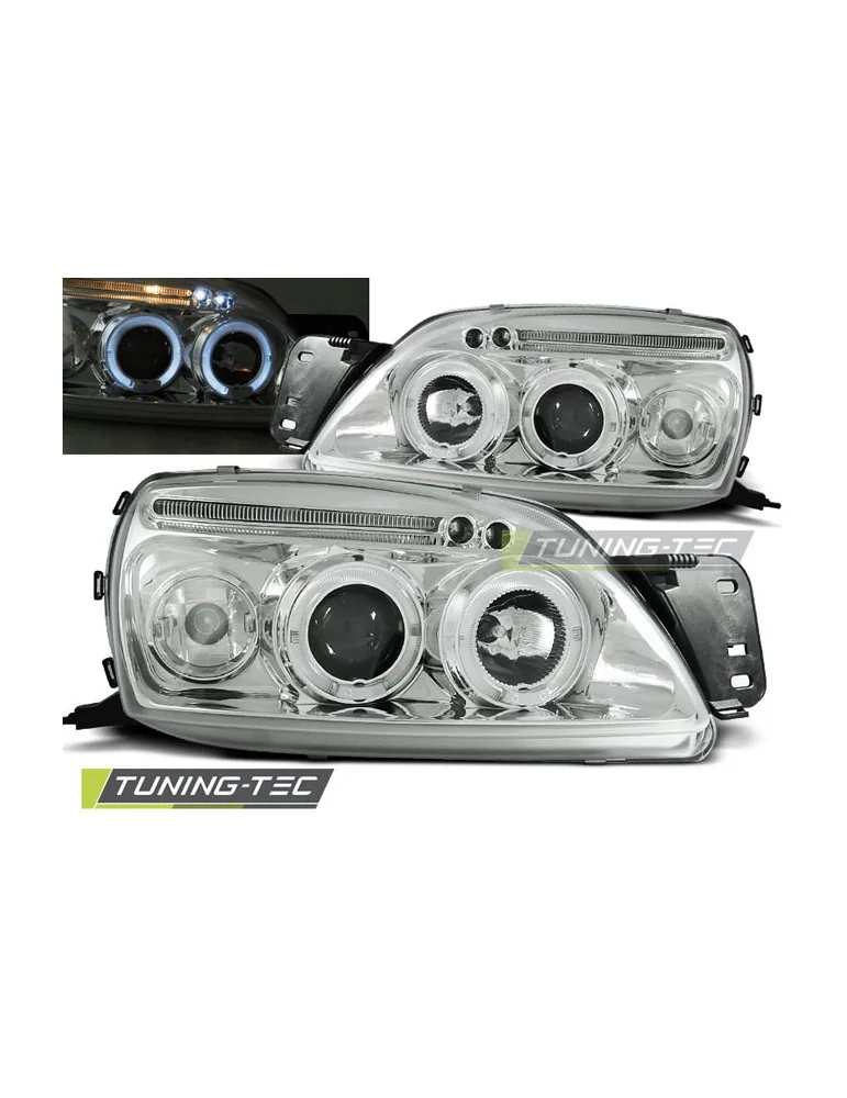 Phares chromés pour FORD FIESTA MK5 09.99-04.02