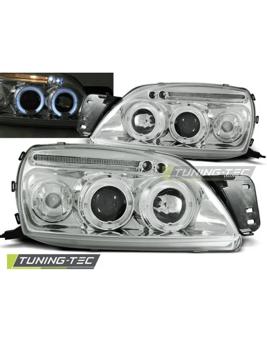 Phares chromés pour Ford Fiesta MK5 (1999 - 2002)