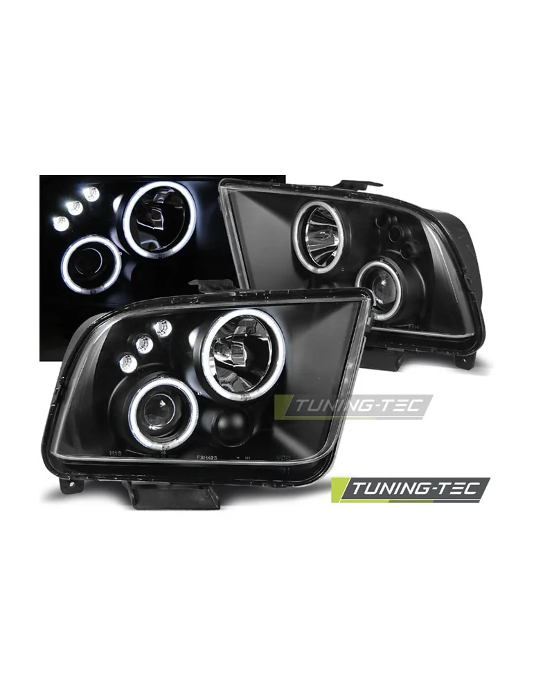 Phares noirs pour FORD MUSTANG 04-09