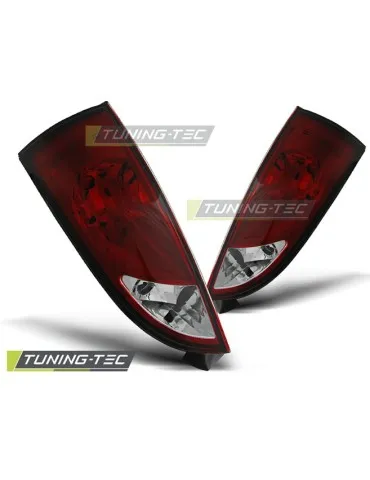 Feux arrière rouges blancs pour FORD FOCUS 1 10.98-10.04 HB