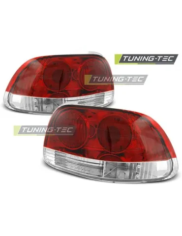Feux arrière rouges blancs pour HONDA CRX DEL SOL 03.92-97