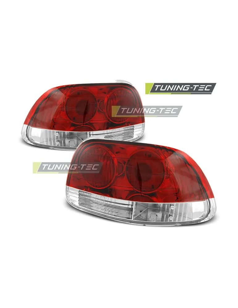 Feux arrière rouges blancs pour HONDA CRX DEL SOL 03.92-97