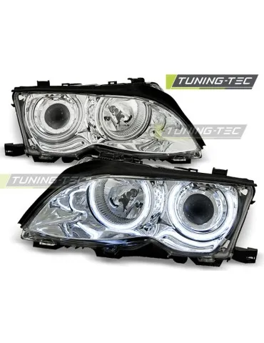 Phares chromés pour BMW E46 09.01-03.05