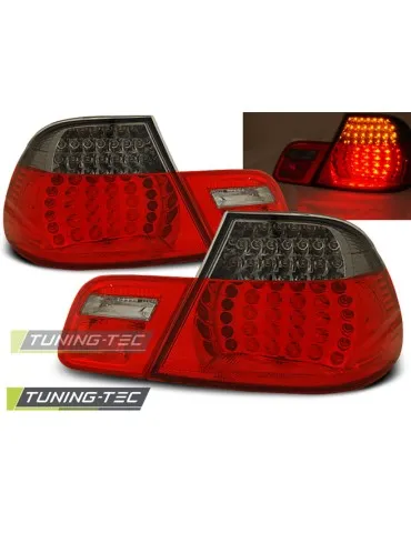 Feux arrière à LED fumés rouges pour BMW E46 04.99-03.03 Coupé