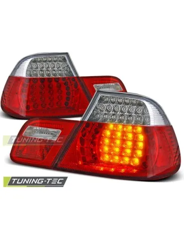 Feux arrière à LED rouges blancs pour BMW E46 04.99-03.03 Coupé