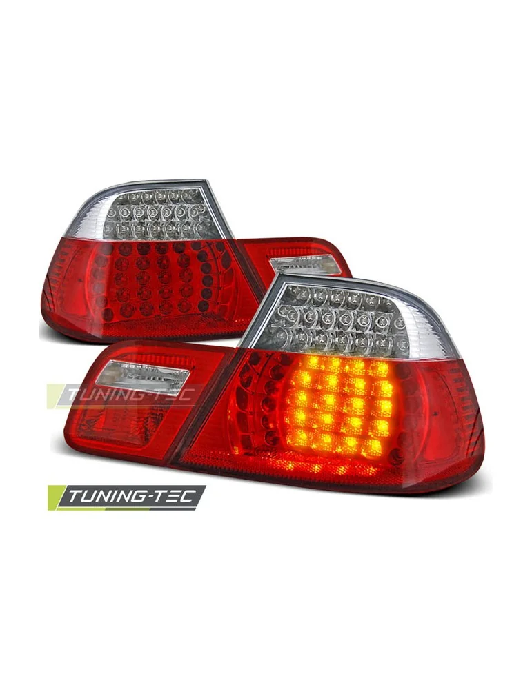 Feux arrière à LED rouges blancs pour BMW E46 04.99-03.03 Coupé