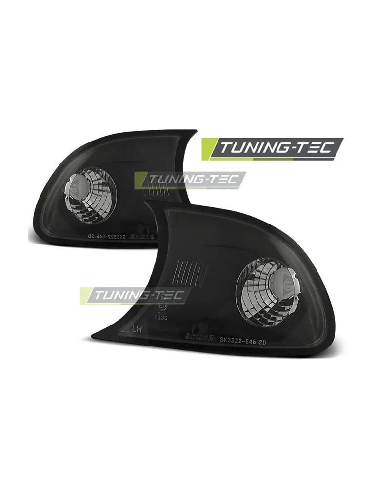 Clignotants avant noirs pour BMW E46 04.99-08.01 Coupé