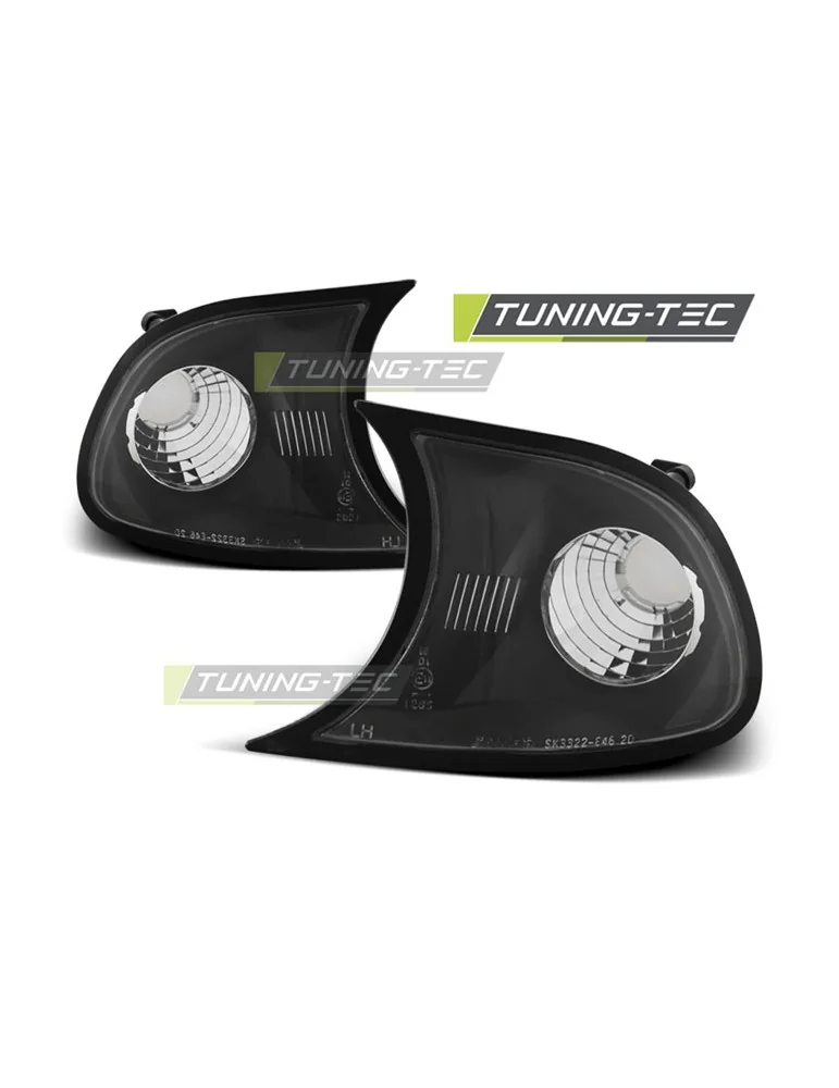 Clignotants avant noirs pour BMW E46 09.01-03.03 Coupé