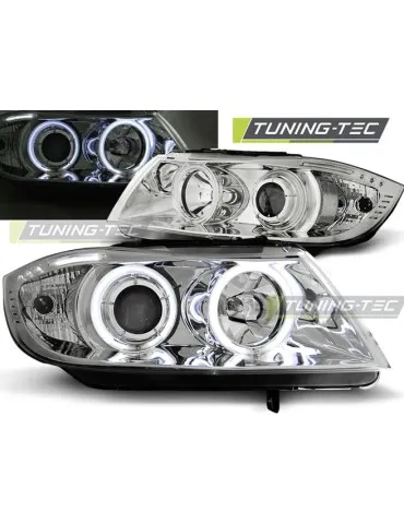 Phares chromés pour BMW E90/E91 03.05-08.08