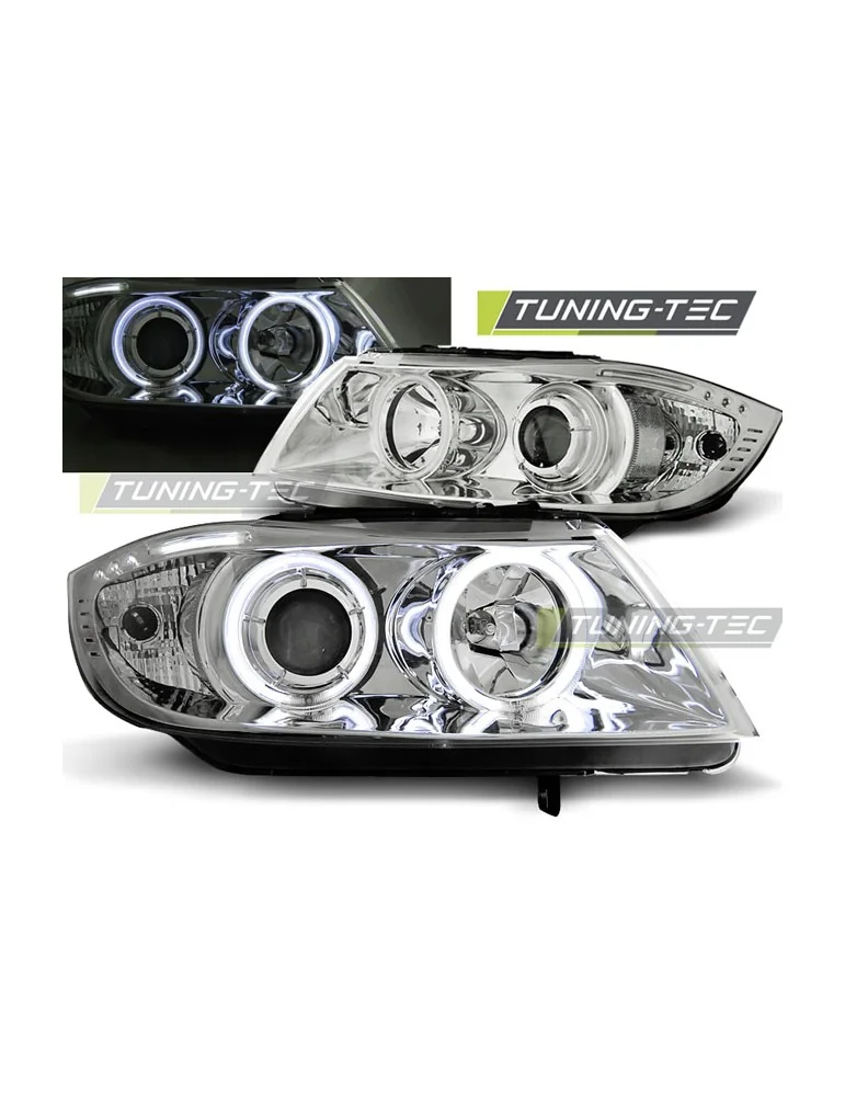 Phares chromés pour BMW E90/E91 03.05-08.08