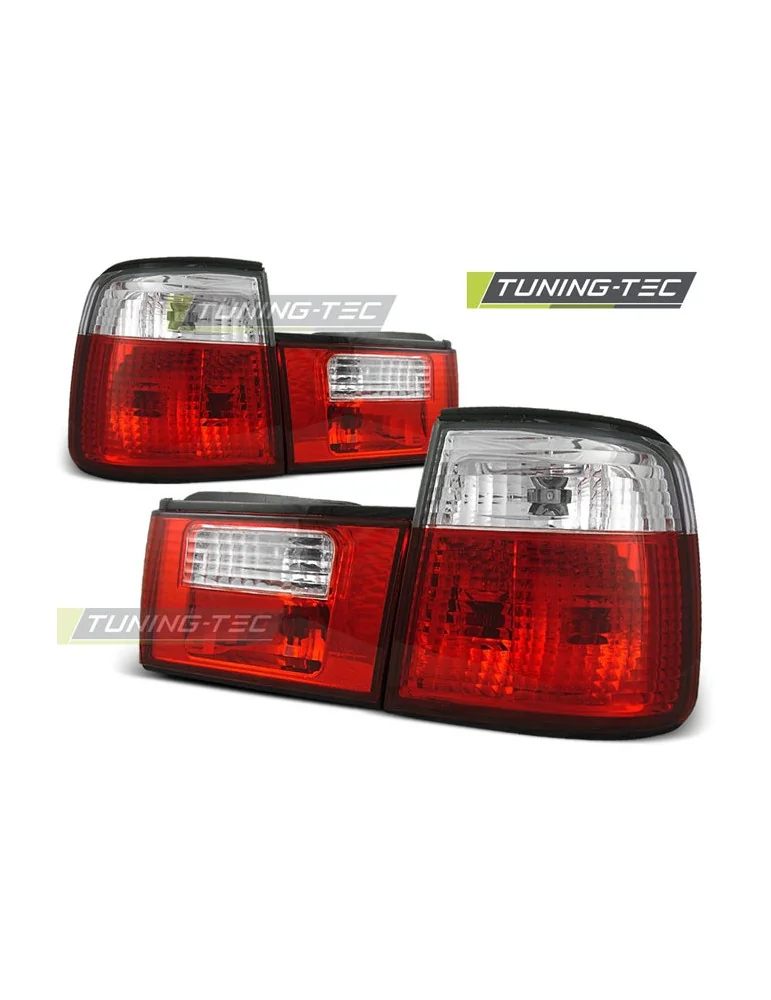 Feux arrière rouges blancs pour BMW E34 02.88-12.95