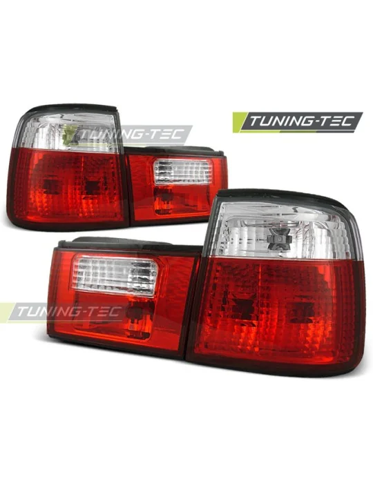 Feux arrière rouges blancs pour BMW E34 (1988 - 1995)