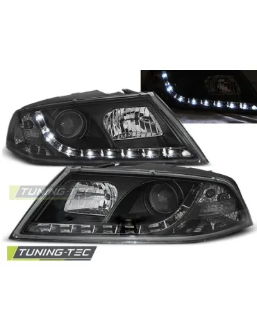 Phares au xénon noirs pour SKODA OCTAVIA 2 03.04- 08
