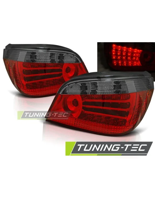 Feux arrière à LED fumés rouges pour BMW E60 (2003 - 2007)