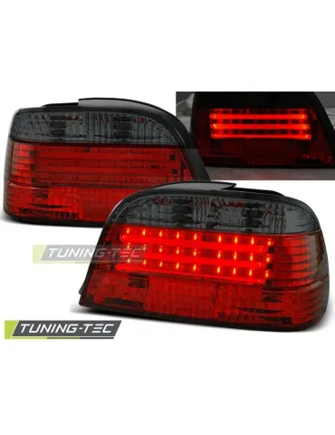 Feux arrière à LED fumés rouges pour BMW E38 06.94-07.01