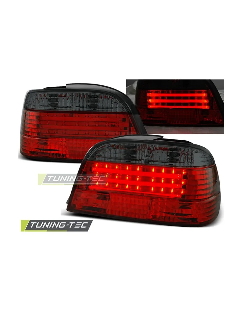 Feux arrière à LED fumés rouges pour BMW E38 06.94-07.01