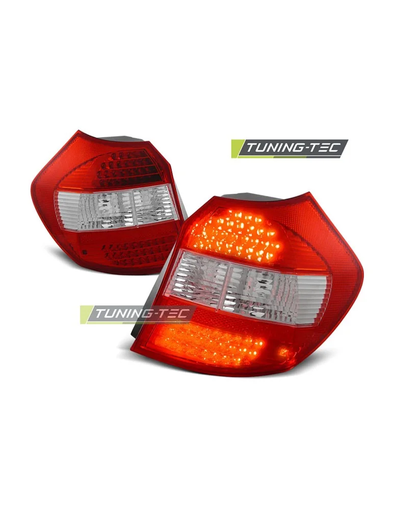 Feux arrière à LED rouges blancs pour BMW E87 04-08.07
