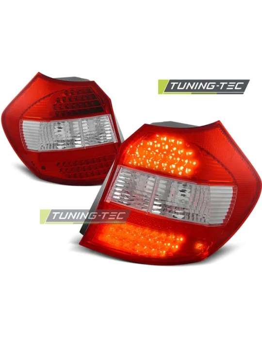 Feux arrière à LED rouges blancs pour BMW E87 (2004 - 2007)