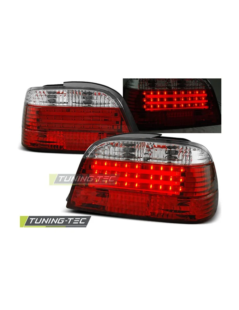 Feux arrière à LED rouges pour BMW E38 06.94-07.01
