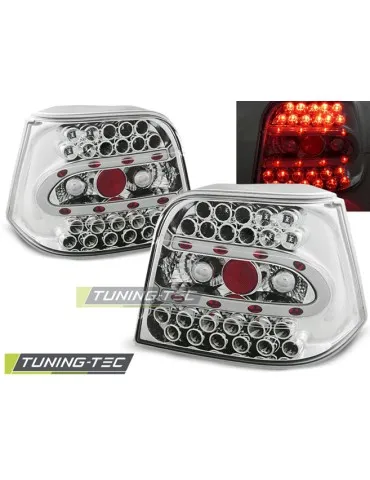 Feux arrière à LED chromés pour VW GOLF 4 09.97-09.03