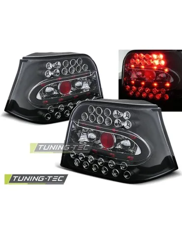 Feux arrière à LED noirs pour VW GOLF 4 09.97-09.03
