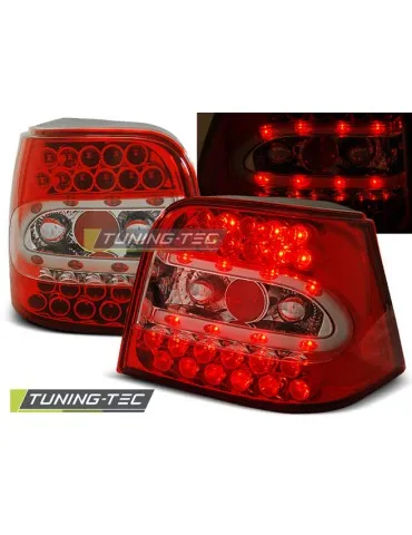 Feux arrière à LED rouges blancs pour VW GOLF 4 09.97-09.03