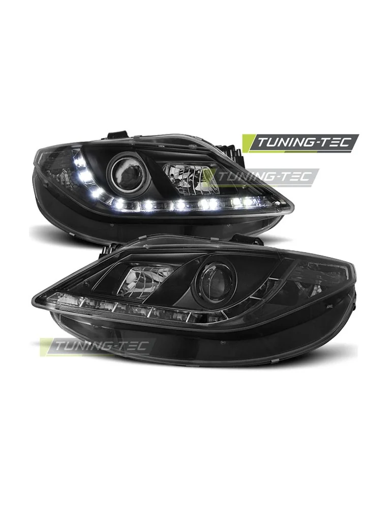 Phares à LED noirs pour SEAT IBIZA 6J 06.08-12