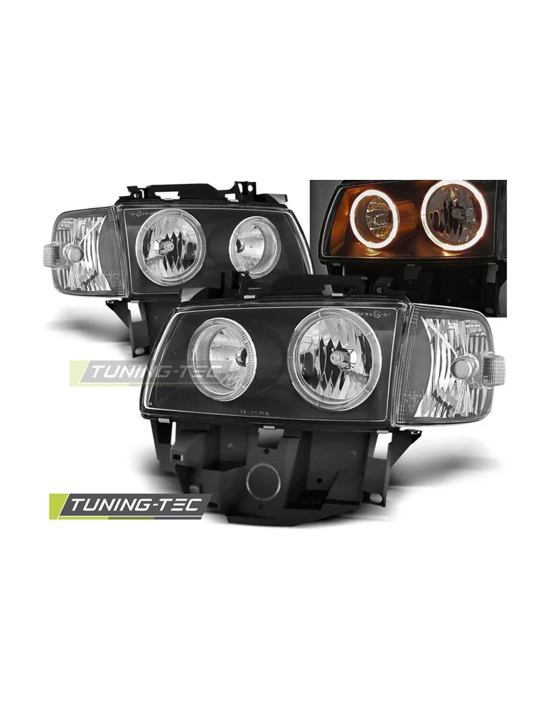 Phares noirs pour VW T4 08.96-03.03 BUS