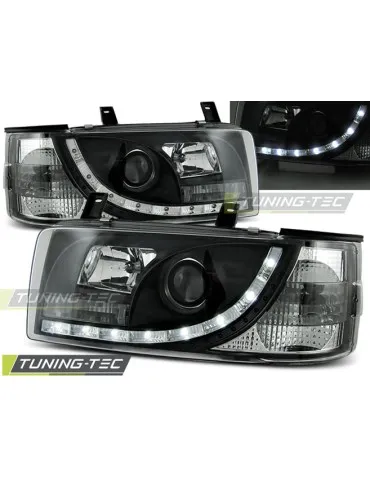 Phares à LED noirs pour VW T4 90-03.03 TRANSPORTER