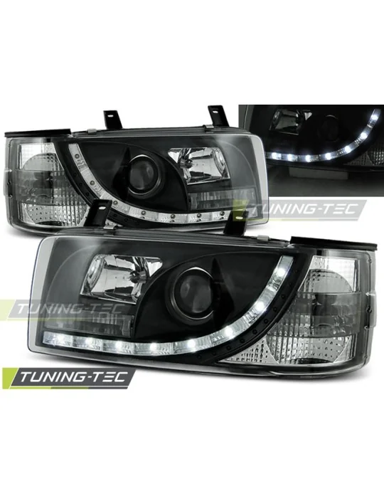 Phares à LED noirs pour VW T4 Transporter (1990 - 2003)