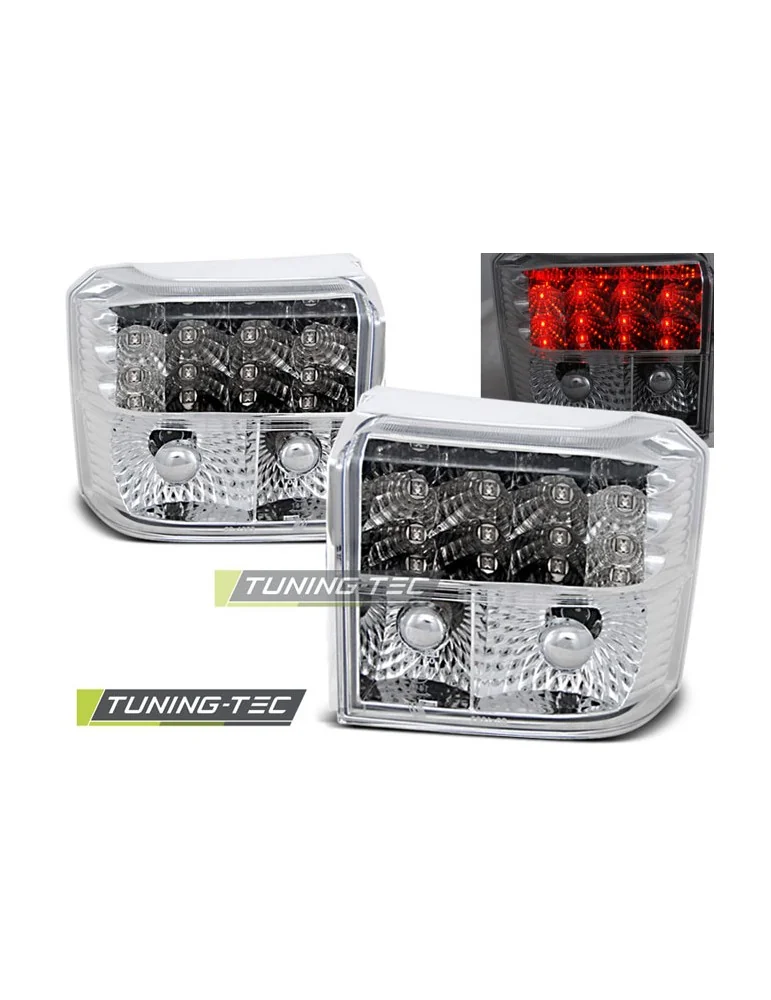 Feux arrière à LED chromés pour VW T4 90-03.03