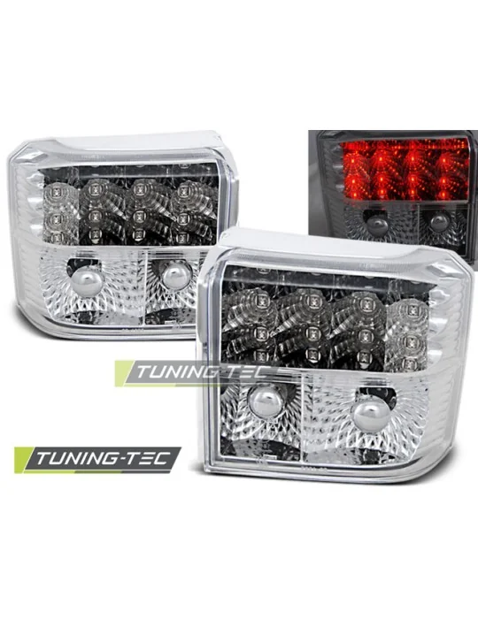 Feux arrière à LED chromés pour VW T4 (1990 - 2003)