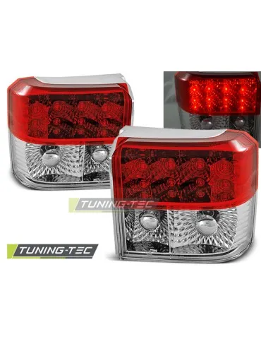 Feux arrière à LED rouges blancs pour VW T4 90-03.03
